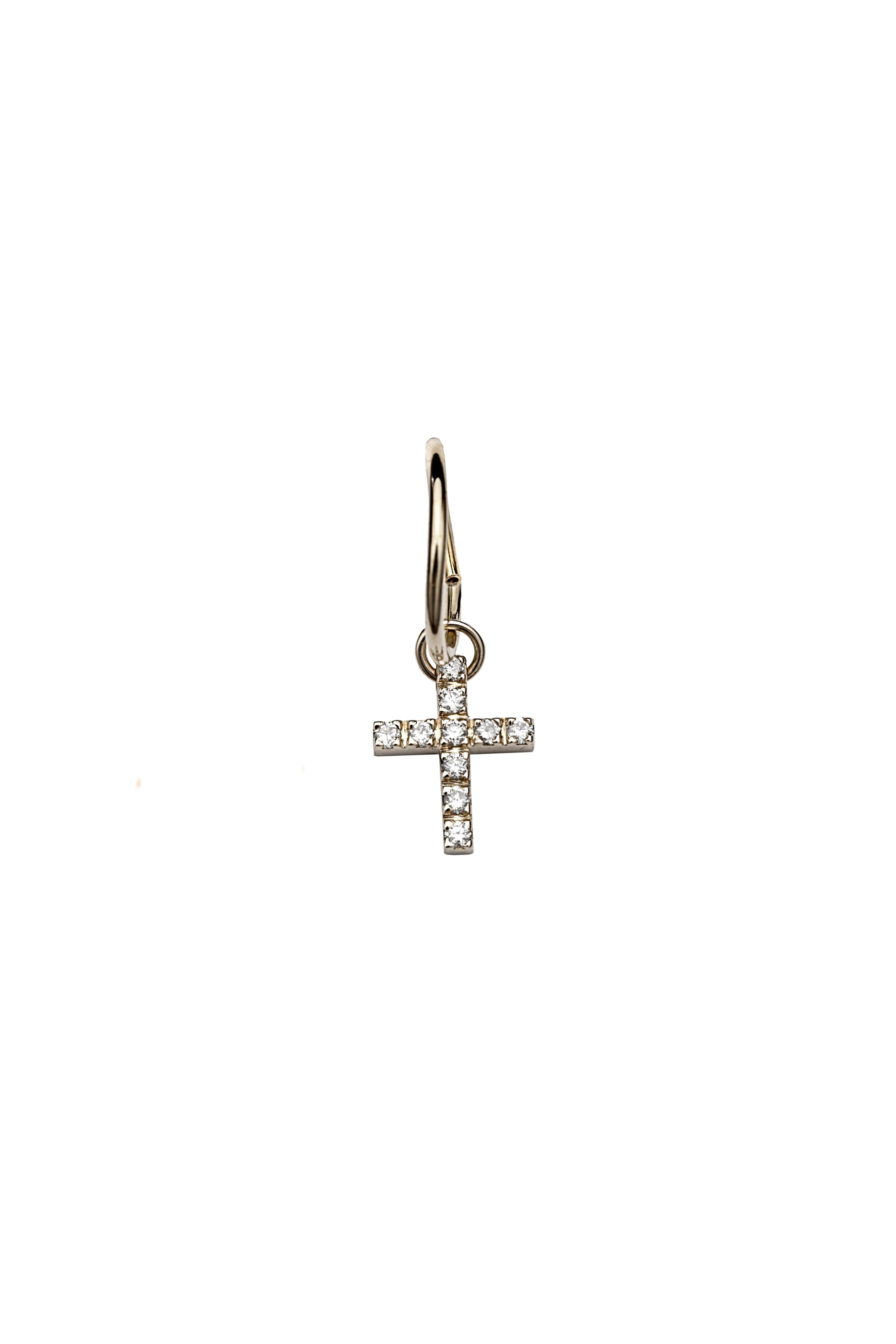 THE CROSS WITH WHITE DIAMONDS