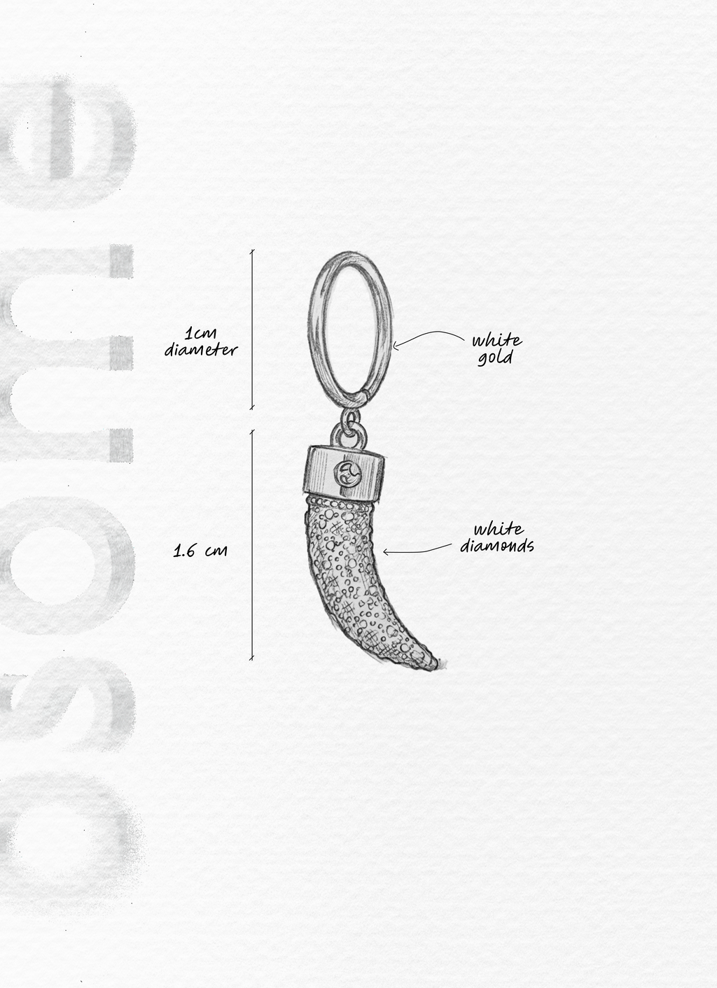 THE CLAW WITH WHITE DIAMONDS