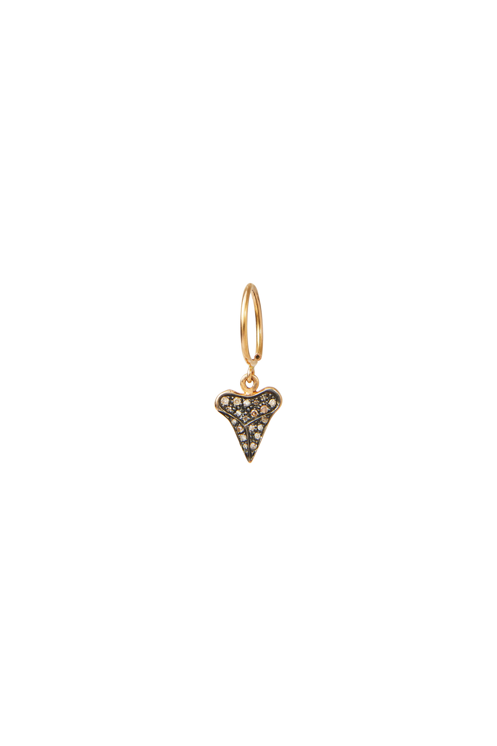 THE SHARK TOOTH WITH BROWN DIAMONDS